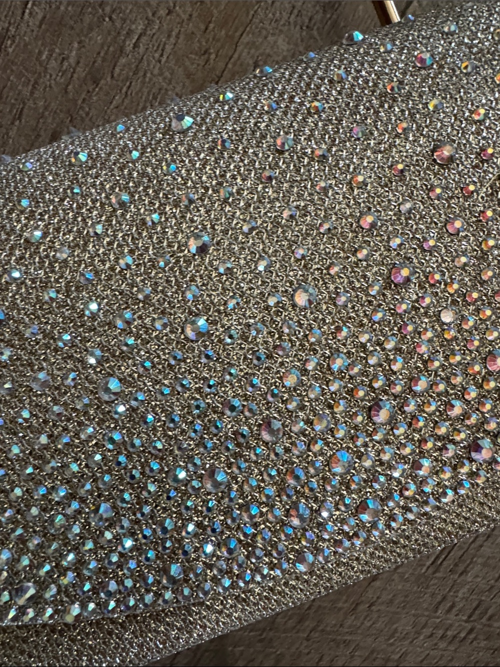 Gunne Sax Gold Crystal-Embellished Evening Clutch - Picture 6 of 6